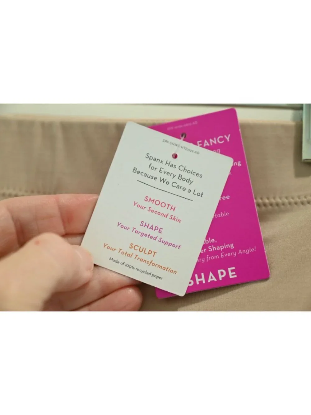 NWT SPANX Suit Your Fancy High-Waisted Thong Sz L Champagne Beige Control